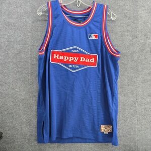 Happy Dad Seltzer Basetball Jersey Large Full Send Authentic Merchandise